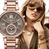 Michael Kors Sawyer Rose Gold Dial Rose Gold Steel Strap Watch for Women - MK6226