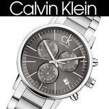 Calvin Klein Post Minimal Chronograph Black Dial Silver Steel Strap Watch for Men - K7627161