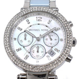 Michael Kors Parker White Dial Two Tone Steel Strap Watch for Women - MK6138