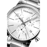 Calvin Klein City White Dial Silver Steel Strap Watch for Men - K2G27146