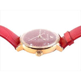 Swarovski Crystalline Hours Red Crystal Dial Red Leather Strap Watch for Women - 5295380