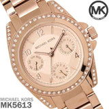 Michael Kors Blair Rose Gold Dial Rose Gold Steel Strap Watch for Women - MK5613