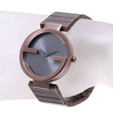 Gucci Interlocking G Quartz Brown Dial Brown Steel Strap Watch for Women -  YA133317