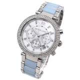 Michael Kors Parker White Dial Two Tone Steel Strap Watch for Women - MK6138