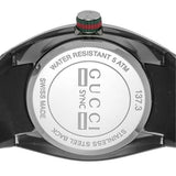 Gucci Sync Quartz Black Dial Black Rubber Strap Watch For Men - YA137301