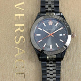 Versace Hellenyium Analog Black Dial Black Steel Strap Watch For Men - VEVK00320