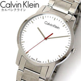 Calvin Klein City Quartz White Dial Silver Steel Strap Watch for Men - K2G2G1Z6