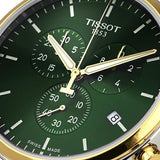 Tissot T Sport Chrono XL Classic Green Dial Two Tone Steel Strap Watch for Men - T116.617.22.091.00