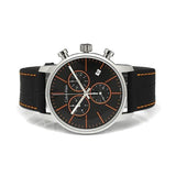 Calvin Klein City Chronograph Black Dial Black Leather Strap Watch for Men - K2G271C1