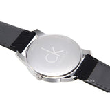 Calvin Klein City Black Dial Black Leather Strap Watch for Men - K2G211C1