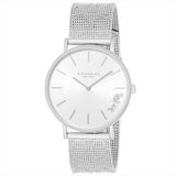 Coach Perry Silver Dial Silver Mesh Bracelet Watch for Women - 14503341