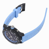 Breitling Endurance Pro Black Dial Light Blue Rubber Strap Watch for Men - X82310281B1S1