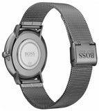 Hugo Boss Horizon Blue Dial Black Mesh Bracelet Watch for Men - 1513734