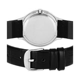 Calvin Klein Skirt Black Dial Black Leather Strap Watch for Women - K2U231CS