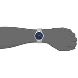 Calvin Klein Minimal Blue Dial Silver Mesh Bracelet Watch for Men - K3M2112N