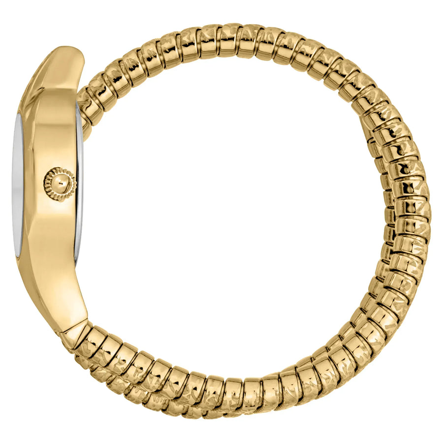 Just Cavalli Amalfi Silver Dial Gold Steel Strap Watch for Women - JC1L270M0025