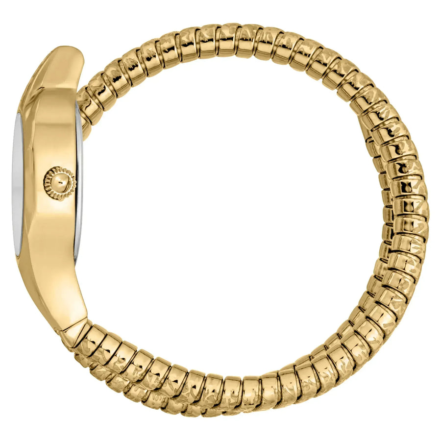 Just Cavalli Amalfi Silver Dial Gold Steel Strap Watch for Women - JC1L270M0025
