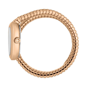 Just Cavalli Aversa Silver Dial Rose Gold Steel Strap Watch for Women - JC1L222M0045