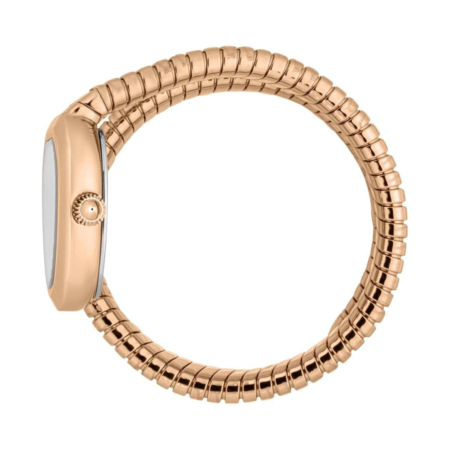 Just Cavalli Aversa Silver Dial Rose Gold Steel Strap Watch for Women - JC1L222M0045