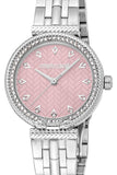 Just Cavalli Chiarezza Snake Core Pink Dial Silver Steel Strap Watch for Women - RC5L078M0015