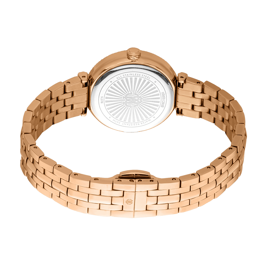Just Cavalli Chiarezza Snake Core Rose Gold Dial Rose Gold Steel Strap Watch for Women - RC5L078M0045