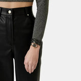 Just Cavalli Classico Lungo Black Dial Black Steel Strap Watch for Women - JC1L248M0085