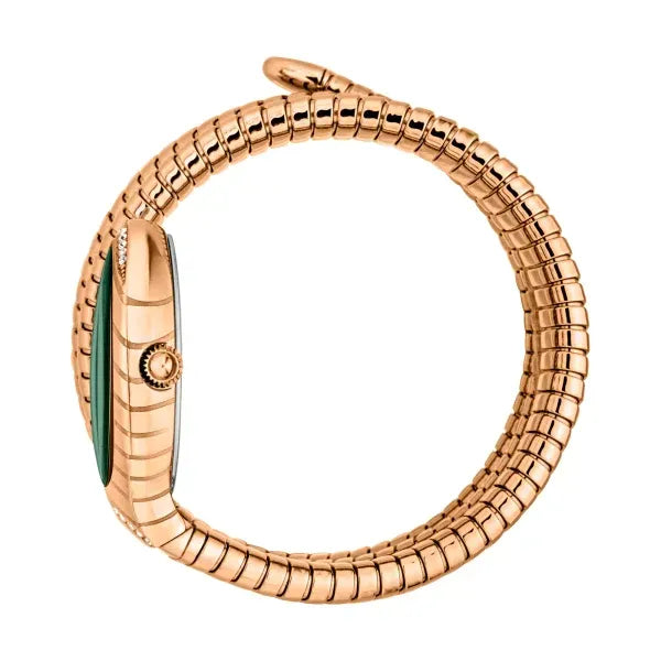 Just Cavalli Classico Lungo Green Dial Rose Gold Steel Strap Watch for Women - JC1L248M0045