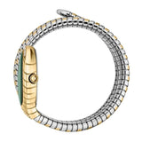 Just Cavalli Classico Lungo Green Dial Two Tone Steel Strap Watch for Women - JC1L248M0065