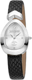 Just Cavalli Diversa Snake Silver Dial Black Leather Strap Watch for Women - JC1L321L0015