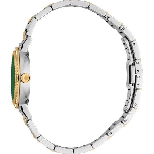 Just Cavalli Donna Glam Green Dial Two Tone Steel Strap Watch for Women - RC5L098M0065