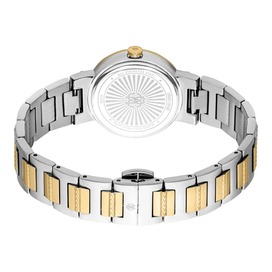 Just Cavalli Donna Glam Green Dial Two Tone Steel Strap Watch for Women - RC5L098M0065