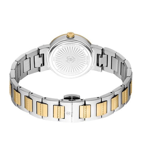 Just Cavalli Donna Glam Green Dial Two Tone Steel Strap Watch for Women - RC5L098M0065