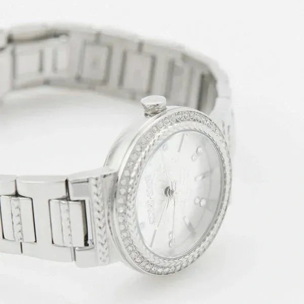 Just Cavalli Donna Glam Silver Dial Silver Steel Strap Watch for Women - RC5L098M0015