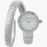 Just Cavalli Enchanting Tifanny Blue Dial Silver Steel Strap Watch for Women - JC1L301M0015