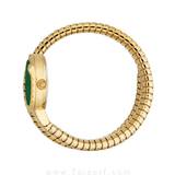 Just Cavalli Glam Evo 4 Green Dial Gold Steel Strap Watch for Women - JC1L229M0035