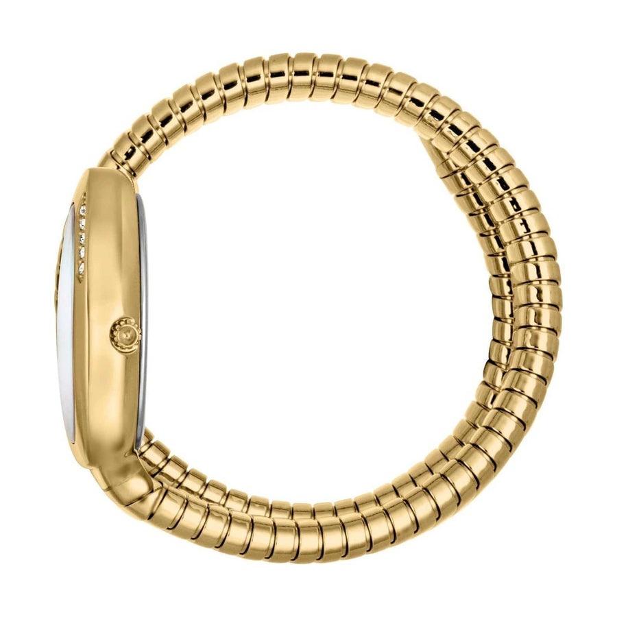 Just Cavalli Glam Evo 4 Mother of Pearl Dial Gold Steel Strap Watch for Women - JC1L229M0025