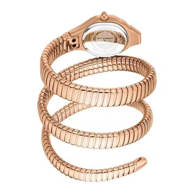 Just Cavalli Glam Evo 4 Mother of Pearl Dial Rose Gold Steel Strap Watch for Women - JC1L229M0045