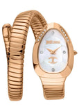 Just Cavalli Glam Evo 4 Mother of Pearl Dial Rose Gold Steel Strap Watch for Women - JC1L229M0045