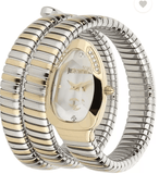 Just Cavalli Glam Evo 4 White Dial Two Tone Steel Strap Watch for Women - JC1L209M0065