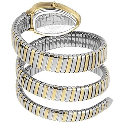 Just Cavalli Glam Evo 4 White Dial Two Tone Steel Strap Watch for Women - JC1L209M0065