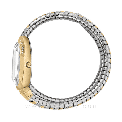Just Cavalli Glam Evo 4 White Dial Two Tone Steel Strap Watch for Women - JC1L209M0065