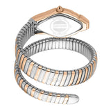 Just Cavalli Glam Evo 4 White Dial Two Tone Steel Strap Watch for Women - JC1L209M0075