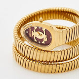 Just Cavalli Glam Evo 5 Red Dial Gold Steel Strap Watch for Women - JC1L228M0045