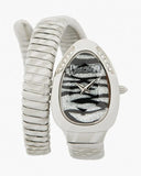 Just Cavalli Glam Evo 8 Black Dial Silver Steel Strap Watch for Women - JC1L225M0025