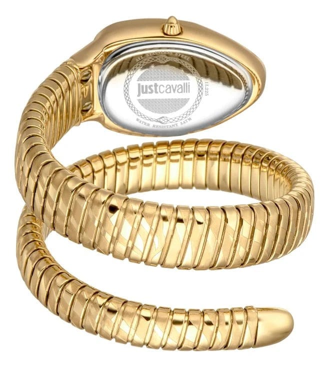Just Cavalli Glam Evo 8 Green Dial Gold Steel Strap Watch for Women - JC1L225M0045
