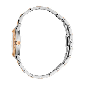Just Cavalli Glam Silver Dial Two Tone Steel Strap Watch for Women - RC5L098M0075