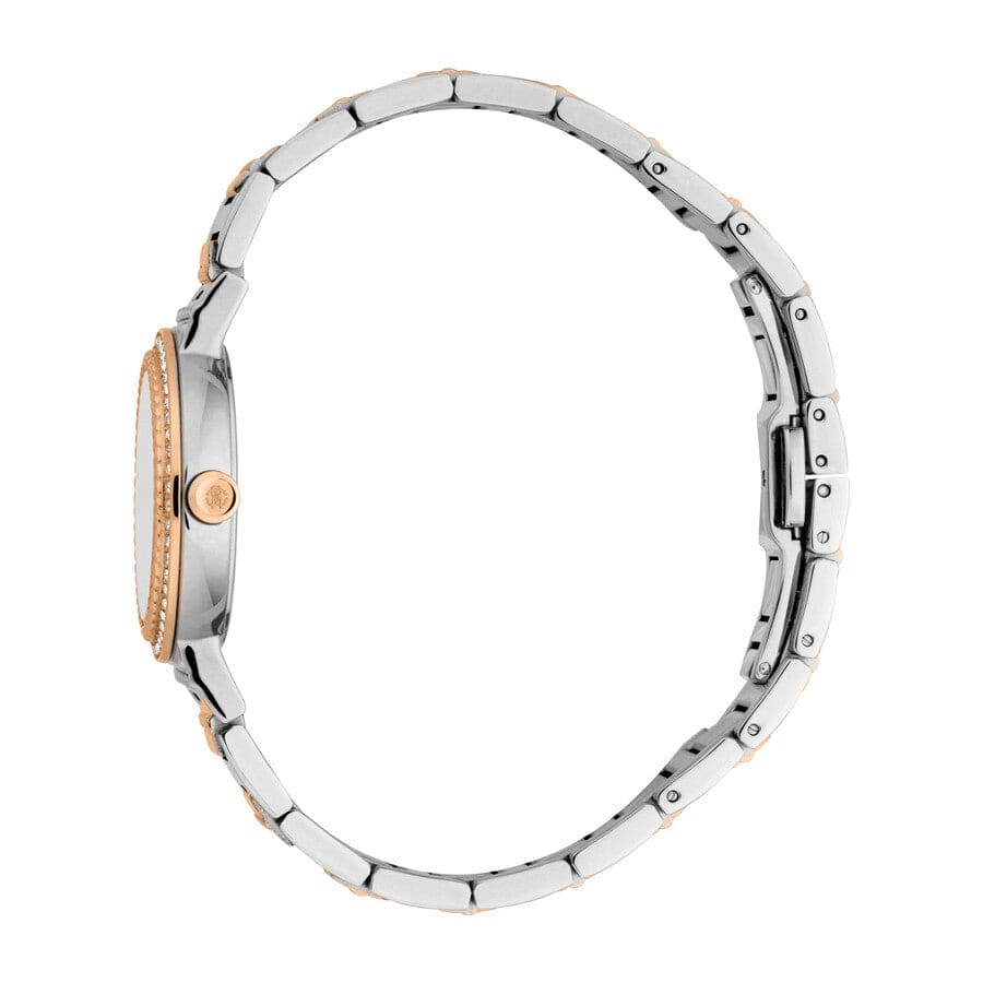 Just Cavalli Glam Silver Dial Two Tone Steel Strap Watch for Women - RC5L098M0075