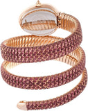 Just Cavalli Glam Snake White Dial Multicolor Steel Strap Watch for Women - JC1L163M0275