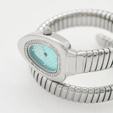 Just Cavalli Lady Snake Blue Dial Silver Steel Strap Watch for Women - JC1L249M0015