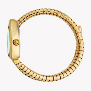 Just Cavalli Lady Snake Green Dial Gold Steel Strap Watch for Women - JC1L249M0035